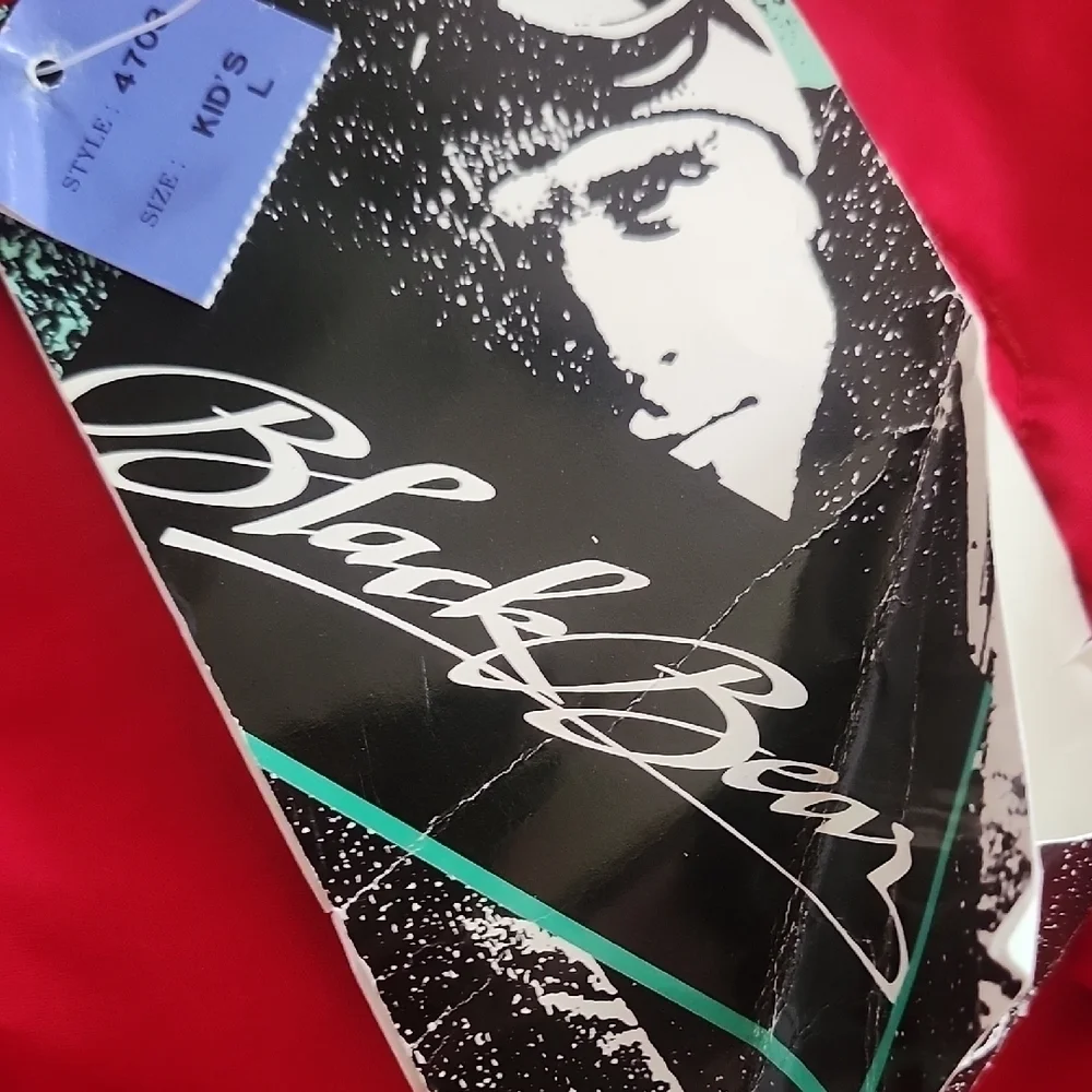 Vintage Black Bear Red Ski Snow Pants – Kid’s Large NWT